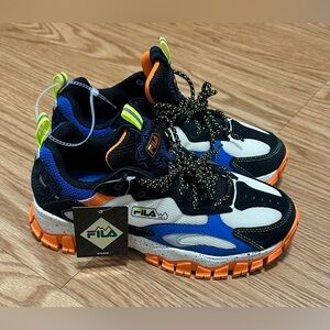 (SOLD) Fila Ray Tracer Tr2 Low Trainers Men’s 8 Blue Multi Sneakers 1rm02176-175